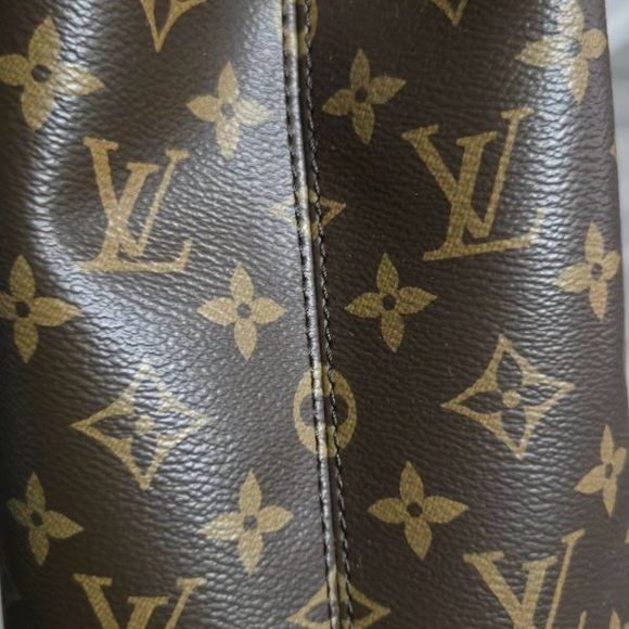 New Again Monogram canvas bag with a braided handle -name tag and Charm CHIPPED - Picture 13 of 16